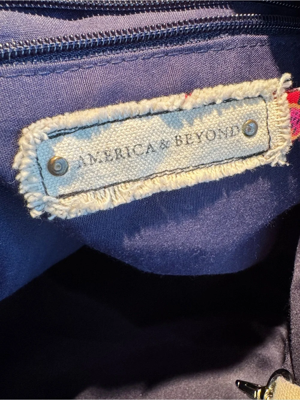 America Beyond Beaded Evil Eye Large Beach Tote with Coin Purse Grecian Nights